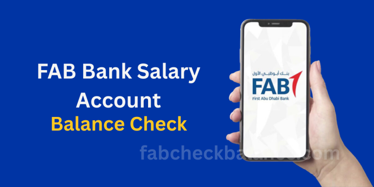 FAB Bank Salary Account Balance Check